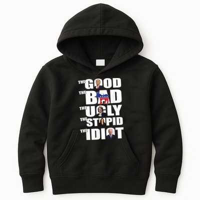 The Good The Bad The Ugly The Stupid The Idiot Politics Kids Hoodie
