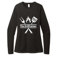 The Grillfather Womens CVC Long Sleeve Shirt