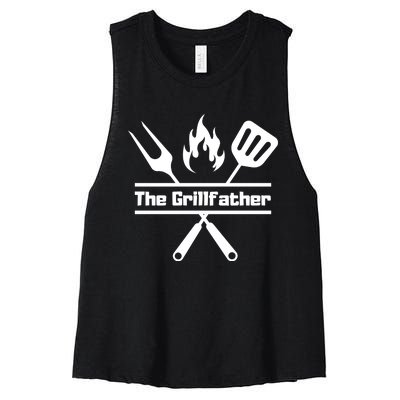 The Grillfather Women's Racerback Cropped Tank