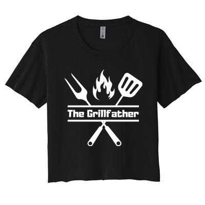 The Grillfather Women's Crop Top Tee