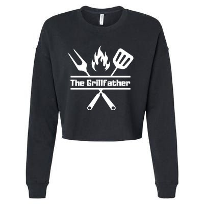 The Grillfather Cropped Pullover Crew