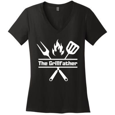 The Grillfather Women's V-Neck T-Shirt