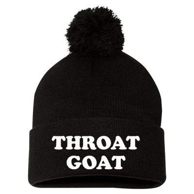 Throat Goat Pom Pom 12in Knit Beanie