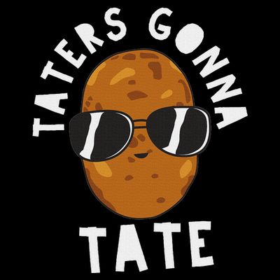 Taters Gonna Tate Funny Potato Tater Tot Foodie T-Shirt