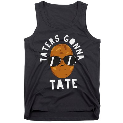 Taters Gonna Tate Funny Potato Tater Tot Foodie Tank Top
