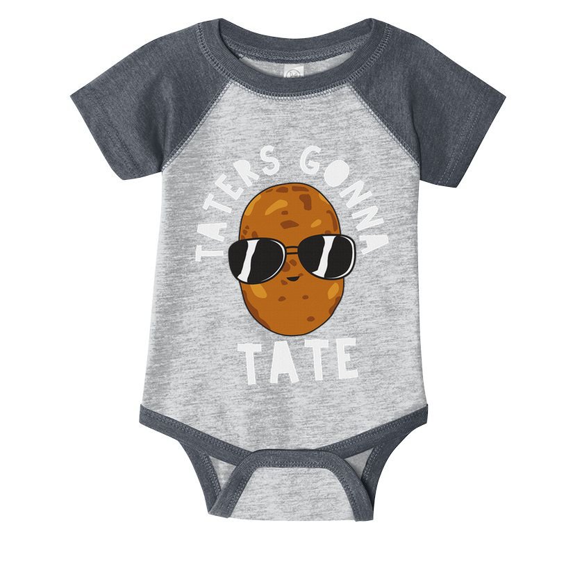 Taters Gonna Tate Funny Potato Tater Tot Foodie Infant Baby Jersey Bodysuit