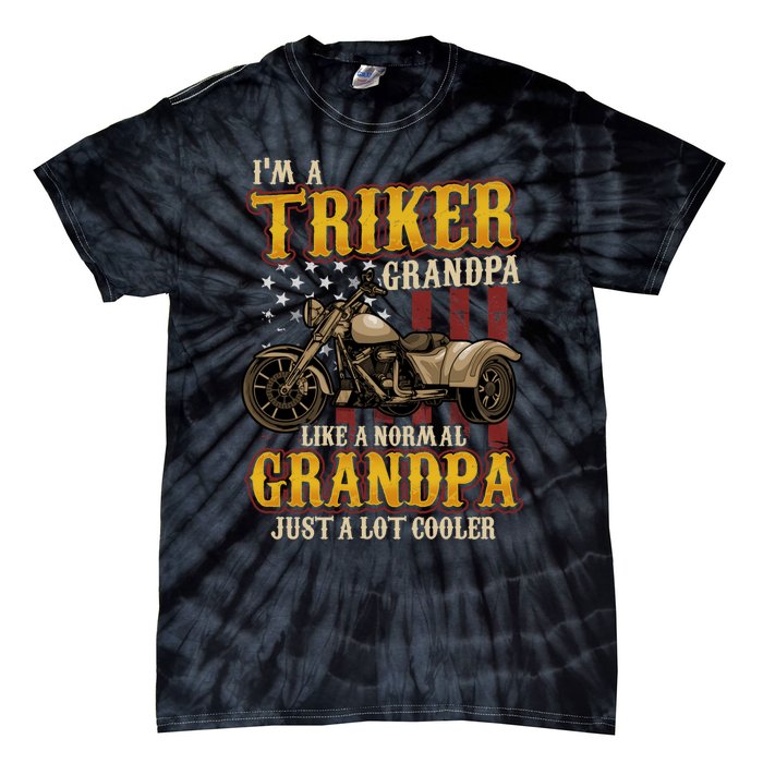 Triker Grandpa Trike Tie-Dye T-Shirt