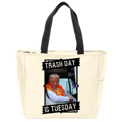 Trump Garbage Truck Trash Day Is Tuesday Zip Tote Bag