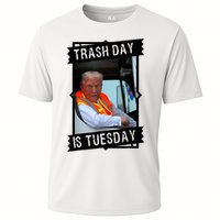 Trump Garbage Truck Trash Day Is Tuesday Cooling Performance Crew T-Shirt