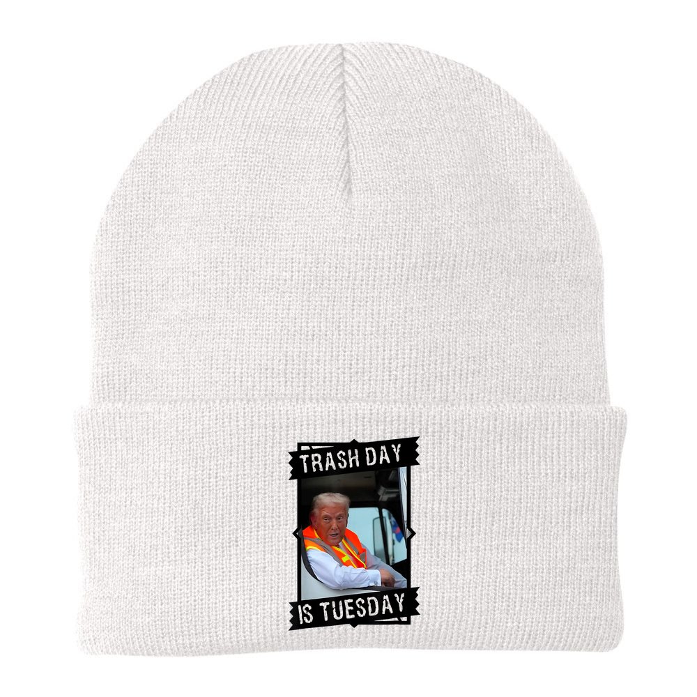 Trump Garbage Truck Trash Day Is Tuesday Beanie