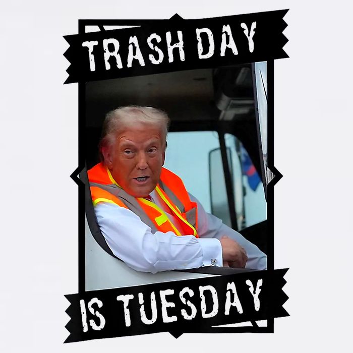 Trump Garbage Truck Trash Day Is Tuesday Flatbill Hat