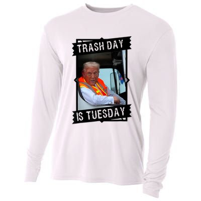 Trump Garbage Truck Trash Day Is Tuesday Cooling Performance Long Sleeve Crew