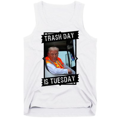 Trump Garbage Truck Trash Day Is Tuesday Tank Top