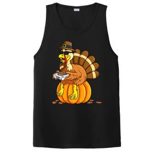 Thankful Gamer Turkey Funny Gaming Thanksgiving Boys PosiCharge Competitor Tank