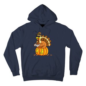 Thankful Gamer Turkey Funny Gaming Thanksgiving Boys Hoodie