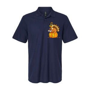 Thankful Gamer Turkey Funny Gaming Thanksgiving Boys Softstyle Adult Sport Polo