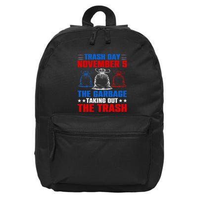 Trump Garbage Trash Day November 5 Garbage Taking Out Trash 16 in Basic Backpack