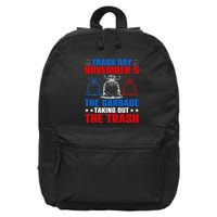 Trump Garbage Trash Day November 5 Garbage Taking Out Trash 16 in Basic Backpack