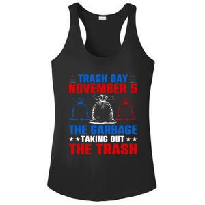 Trump Garbage Trash Day November 5 Garbage Taking Out Trash Ladies PosiCharge Competitor Racerback Tank