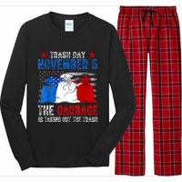 Trump Garbage Trash Day November 5 Garbage Taking Out Trash Long Sleeve Pajama Set