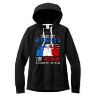 Trump Garbage Trash Day November 5 Garbage Taking Out Trash Women's Fleece Hoodie