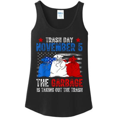 Trump Garbage Trash Day November 5 Garbage Taking Out Trash Ladies Essential Tank