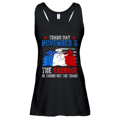 Trump Garbage Trash Day November 5 Garbage Taking Out Trash Ladies Essential Flowy Tank