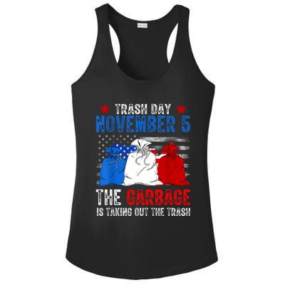 Trump Garbage Trash Day November 5 Garbage Taking Out Trash Ladies PosiCharge Competitor Racerback Tank