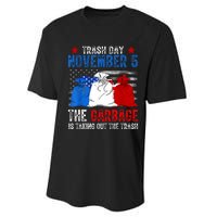 Trump Garbage Trash Day November 5 Garbage Taking Out Trash Performance Sprint T-Shirt