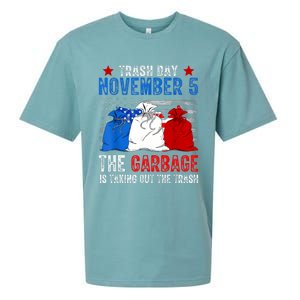 Trump Garbage Trash Day November 5 Garbage Taking Out Trash Sueded Cloud Jersey T-Shirt