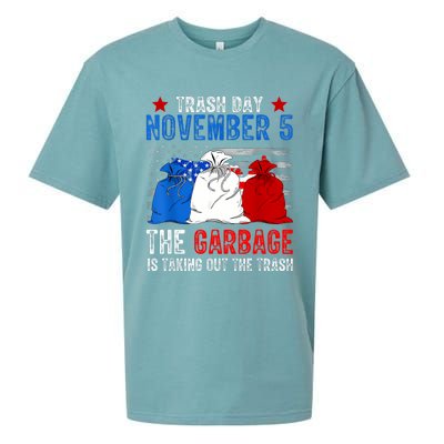 Trump Garbage Trash Day November 5 Garbage Taking Out Trash Sueded Cloud Jersey T-Shirt