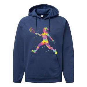 Tennis Girl Performance Fleece Hoodie