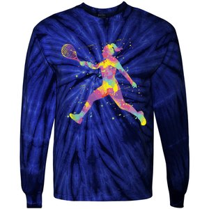 Tennis Girl Tie-Dye Long Sleeve Shirt