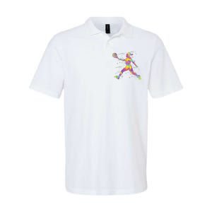 Tennis Girl Softstyle Adult Sport Polo