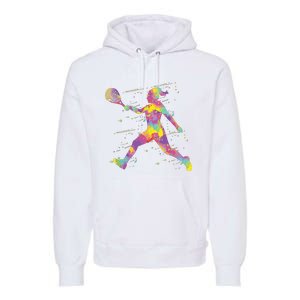 Tennis Girl Premium Hoodie