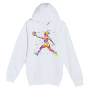 Tennis Girl Premium Pullover Hoodie