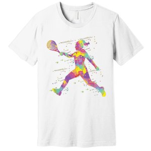 Tennis Girl Premium T-Shirt