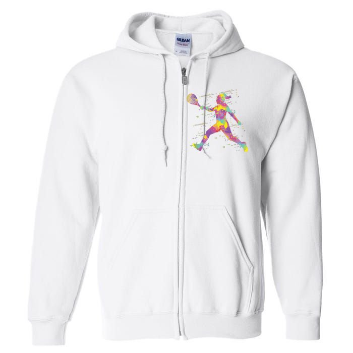 Tennis Girl Full Zip Hoodie