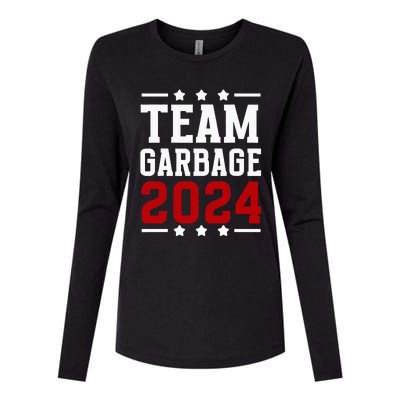 Team Garbage Trump 2024 Vote Trump Team Garbage 2024 Womens Cotton Relaxed Long Sleeve T-Shirt