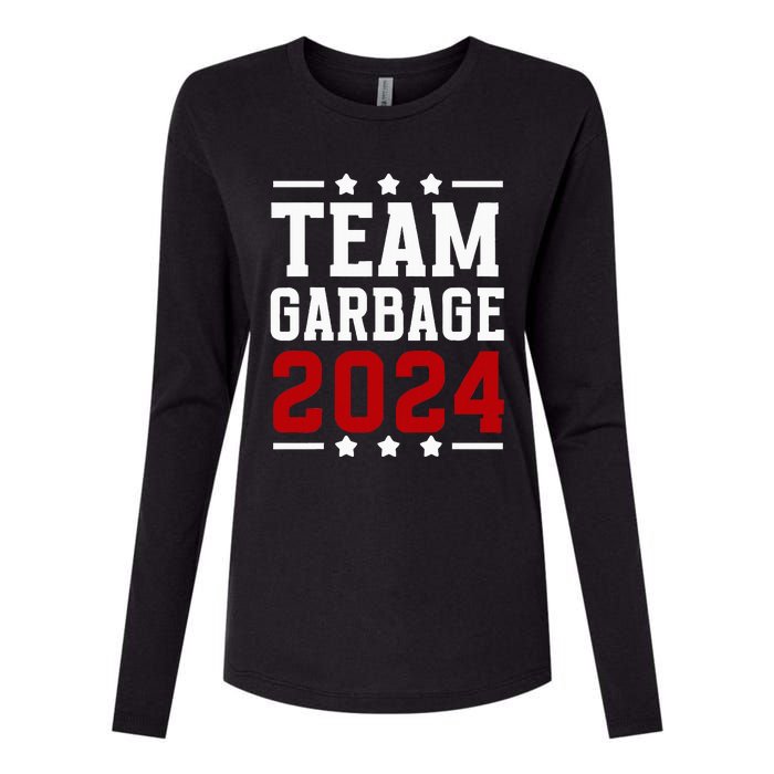 Team Garbage Trump 2024 Vote Trump Team Garbage 2024 Womens Cotton Relaxed Long Sleeve T-Shirt