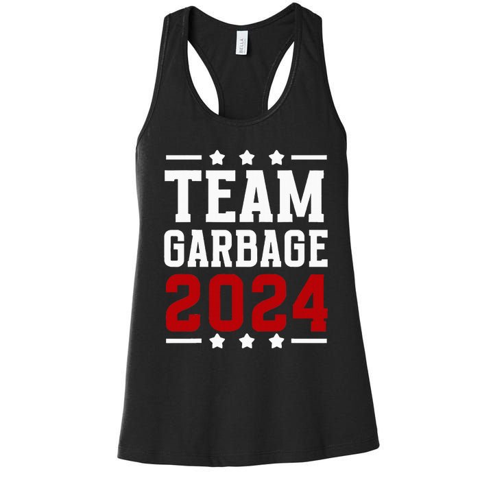 Team Garbage Trump 2024 Vote Trump Team Garbage 2024 Women's Racerback Tank