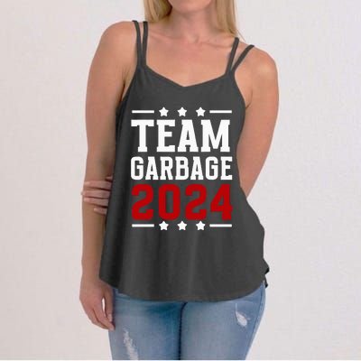 Team Garbage Trump 2024 Vote Trump Team Garbage 2024 Women's Strappy Tank