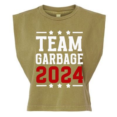 Team Garbage Trump 2024 Vote Trump Team Garbage 2024 Garment-Dyed Women's Muscle Tee