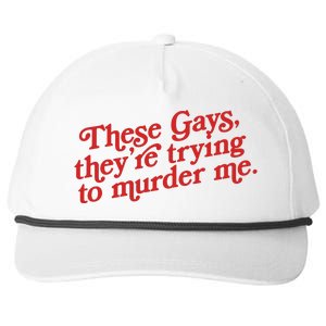 These Gays They're Trying To Murder Me The White Lotus Snapback Five-Panel Rope Hat