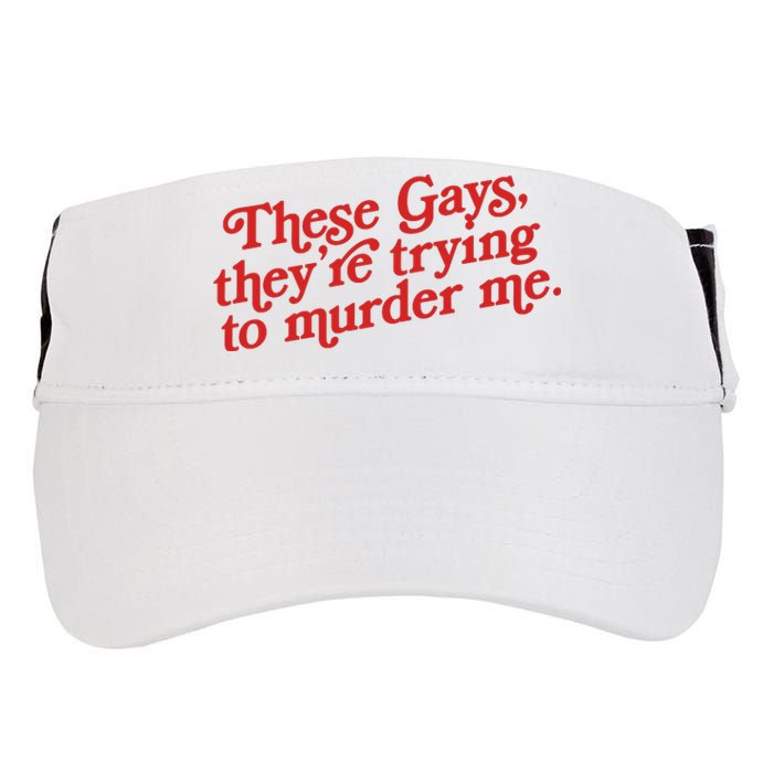 These Gays They're Trying To Murder Me The White Lotus Adult Drive Performance Visor