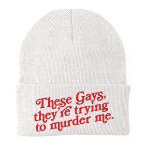 These Gays They're Trying To Murder Me The White Lotus Knit Cap Winter Beanie