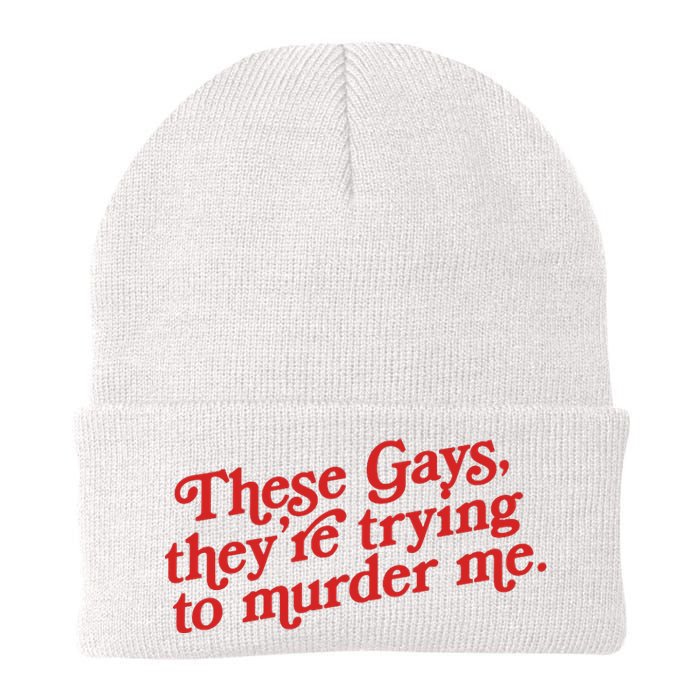 These Gays They're Trying To Murder Me The White Lotus Knit Cap Winter Beanie