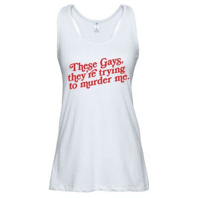 These Gays They're Trying To Murder Me The White Lotus Ladies Essential Flowy Tank