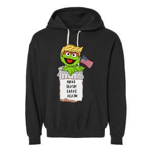 Trump Garbage Garment-Dyed Fleece Hoodie