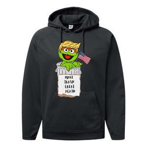 Trump Garbage Performance Fleece Hoodie